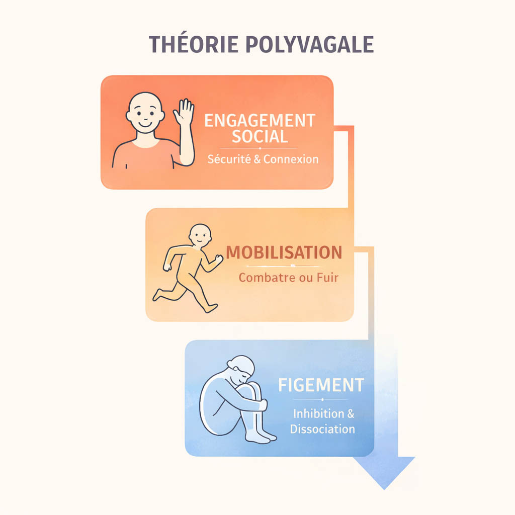 théorie polyvagale états nerf vague schéma