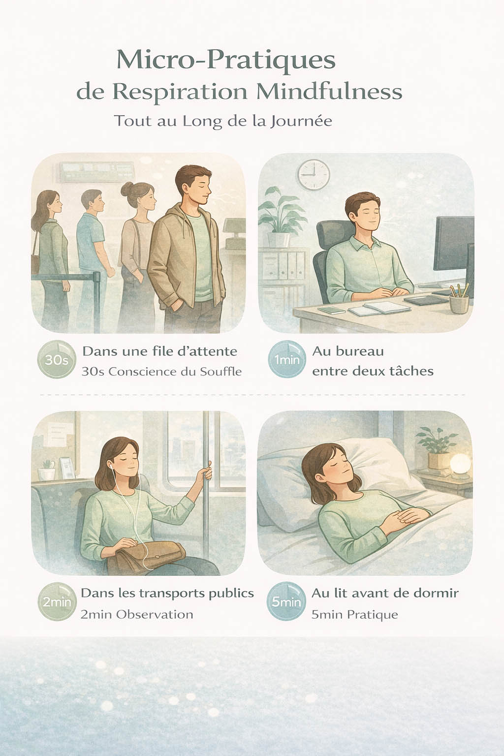 micro-pratiques respiration pleine conscience quotidien mindfulness