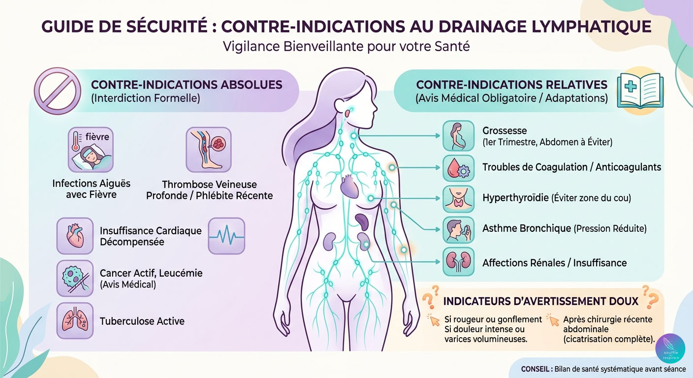 contre indications drainage lymphatique securite
