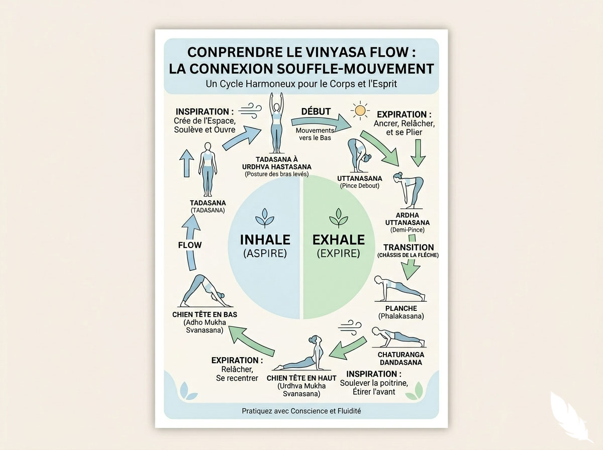 schema synchronisation souffle mouvement vinyasa